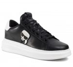 KARL LAGERFELD KAPRI MENS KARL IKONIC 3D LACE SNEAKERS BLACK LTHR
