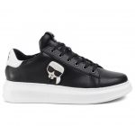 KARL LAGERFELD KAPRI MENS KARL IKONIC 3D LACE SNEAKERS BLACK LTHR - Image 2