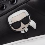 KARL LAGERFELD KAPRI MENS KARL IKONIC 3D LACE SNEAKERS BLACK LTHR - Image 6