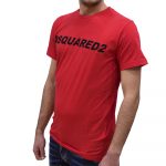 DSQUARED2 LOGO JERSEY T-SHIRT RED - Image 2