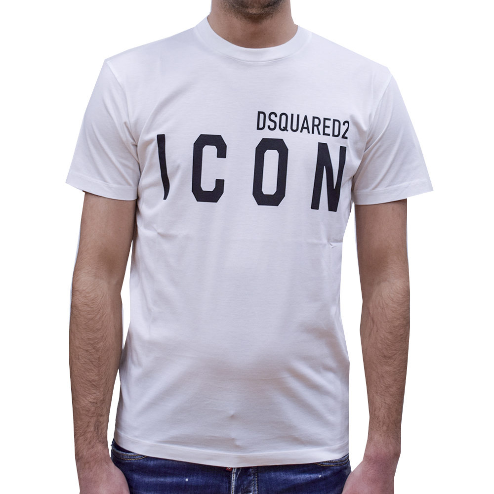 S79GC0003-S23009-100-1 DSQUARED2 MEN ICON T-SHIRT WHITE - Image 1