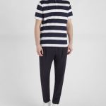 PAUL&SHARK ORGANIC COTTON PIQUE POLO WITH ICONIC BADGE BLUE WHITE