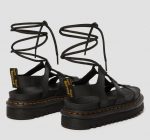DR MARTENS NARTILLA LACE UP HYDRO LEATHER SANDALS BLACK - Image 4
