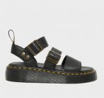 DR MARTENS GRYPHON QUAD PLATFORM SANDAL PISA BLACK - Image 2