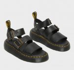DR MARTENS GRYPHON QUAD PLATFORM SANDAL PISA BLACK - Image 3