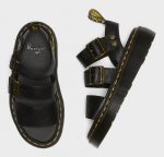 DR MARTENS GRYPHON QUAD PLATFORM SANDAL PISA BLACK - Image 5