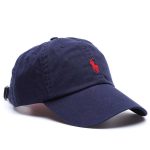 POLO RALPH LAUREN COTTON CHINO BASEBALL CAP NAVY