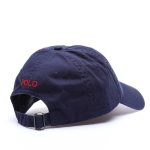 POLO RALPH LAUREN COTTON CHINO BASEBALL CAP NAVY - Image 3