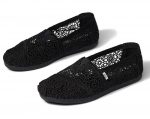TOMS WOMAN ALPARGATA ESPADRILLES BLACK MOROCCAN CROCHET - Image 2
