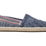 TOMS WOMAN ALPARGATA ROPE ESPADRILLES INDIGO FLORAL HMONG PRINT