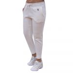 POLO RALPH LAUREN WOMAN FLEECE SWEATPANTS ANKLE PANT WHITE - Image 2