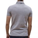 POLO RALPH LAUREN CUSTOM SLIM FIT SHORT SLEEVE POLO GREY - Image 3