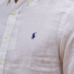 POLO RALPH LAUREN CUSTOM FIT LINEN SHIRT WHITE - Image 3