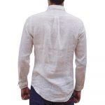 POLO RALPH LAUREN CUSTOM FIT LINEN SHIRT WHITE - Image 4