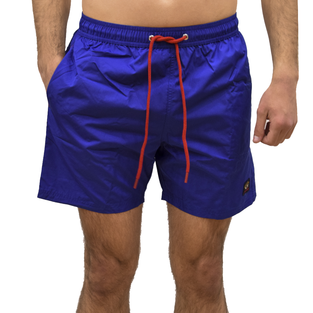 C0P5001-342-1 PAUL&SHARK SWIM SHORTS WITH ICONIC PADGE LIGHT BLUE - Image 1