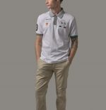 LA MARTINA MAN MILANO POLO S/S PIQUET STRETCH REGULAR FIT WHITE