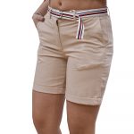 TOMMY HILFIGER WOMAN CO TENCEL SHORT CLASSIC BEIGE - Image 2
