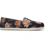 TOMS WOMAN ALPARGATA ESPADRILLES  BLACK DECADENT BLOOM LIBERTY PRINT