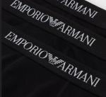 EMPORIO ARMANI 3 PACK TRUNK WITH LOGO WAISTBAND BLACK/BLACK/BLACK - Image 2