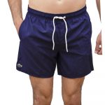 LACOSTE REGULAR FIT SWIM SHORT BLUE MARINE