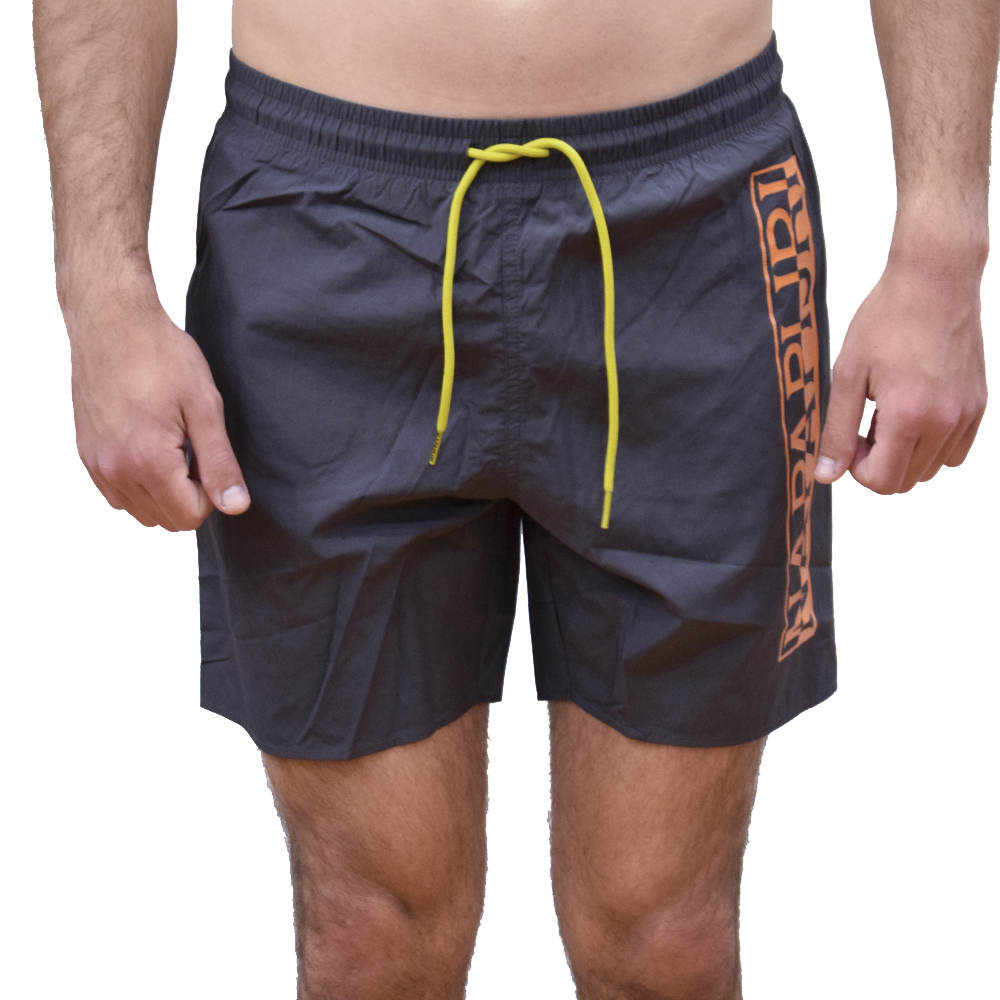 NP0A4F9S1981-1 NAPAPIJRI SWIMMING TRUNKS VICTOR DARK GREY SOLID - Image 1
