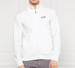 EMPORIO ARMANI EA7 SWEATSHIRT ZIPPED COTTON WHITE