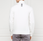 EMPORIO ARMANI EA7 SWEATSHIRT ZIPPED COTTON WHITE - Image 3