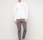 EMPORIO ARMANI EA7 SWEATSHIRT ZIPPED COTTON WHITE - Image 5