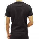 EMPORIO ARMANI JERSEY T-SHIRT WITH ALL OVER JACQUARD EAGLE NERO - Image 5