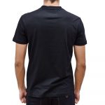EMPORIO ARMANI PIMA JERSEY T-SHIRT WITH LOGO PRINT NERO LOGO - Image 3