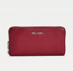 TOMMY HILFIGER ESSENTIAL LEATHER LRG ZA WALLET REGATTA RED