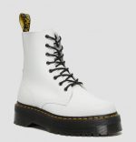 DR MARTENS WOMAN POLISHED SMOOTH JADON LEATHER BOOT WHITE