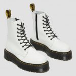 DR MARTENS WOMAN POLISHED SMOOTH JADON LEATHER BOOT WHITE - Image 3