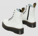 DR MARTENS WOMAN POLISHED SMOOTH JADON LEATHER BOOT WHITE - Image 4