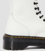 DR MARTENS WOMAN POLISHED SMOOTH JADON LEATHER BOOT WHITE - Image 7
