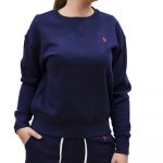 POLO RALPH LAUREN WOMAN LONG SLEEVE SWEATER CRUISE NAVY