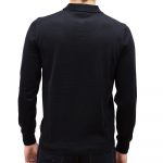 BOSS  MEN BONO LONG SLEEVE POLO SHIRT BLACK - Image 3