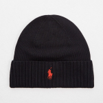 POLO RALPH LAUREN WOOL SIGNATURE PONY HAT BLACK
