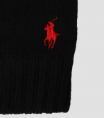 POLO RALPH LAUREN GLOVES MERINO WOOL BLACK - Image 2