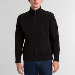 PAUL&SHARK NAVY MARINE WOOL CARDIGAN ZIP BLACK