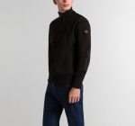 PAUL&SHARK NAVY MARINE WOOL CARDIGAN ZIP BLACK - Image 2