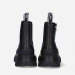 KARL LAGERFELD LUNA ART DECO GORE BOOT WOMAN BLACK LEATHER MONO - Image 3