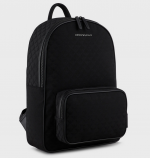 EMPORIO ARMANI ROUND SHAPE OMNIA JCQ BACKPACK BLACK