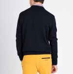 PAUL&SHARK MERINO WOOL CREW NECK WITH EMBROIDERED LOGO NAVY - Image 4