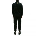 EMPORIO ARMANI EA7 NATURAL VENTUS 7 TECHNICAL FABRIC TRACKSUIT BLACK - Image 3
