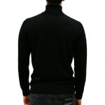 LACOSTE MEN'S TURTLENECK MERINO WOOL SWEATER NOIR - Image 4