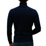 LACOSTE MEN'S TURTLENECK MERINO WOOL SWEATER BLEU MARINE - Image 4