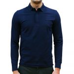 LACOSTE MEN'S LONG SLEEVE PARIS CLASSIC FIT POLO BLEU MARINE