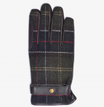 BARBOUR NEWBROUGH TARTAN GLOVES CLASSIC BROWN - Image 3