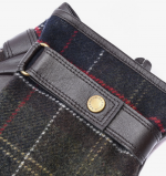 BARBOUR NEWBROUGH TARTAN GLOVES CLASSIC BROWN - Image 2